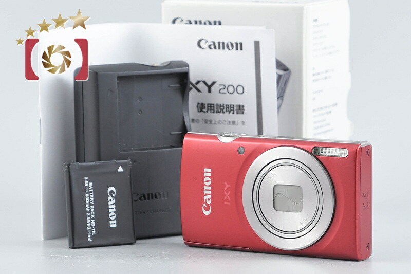 【中古】Canon キヤノン IXY 200 赤いこと コンパクトデジタルカメラ 元箱付き添い人