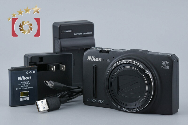 【中古】Nikon ニコン COOLPIX S9700 プレシャスブラック コンパクトデジタルカメラ