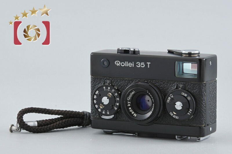 【中古】Rollei 置き目ライ 35T 黒いこと コンパクトフィルムカメラ