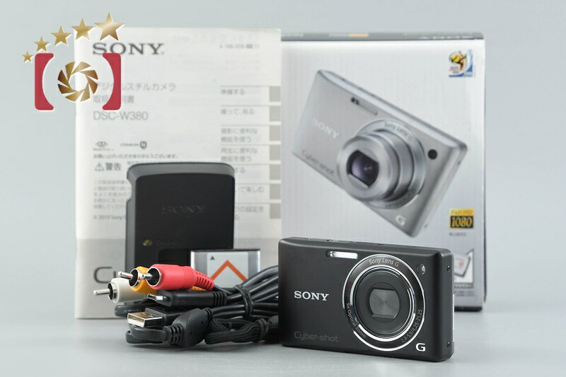 【中古】SONY ソニー Cyber-shot DSC-W380 黒いこと コンパクトデジタルカメラ 元箱付き添い人