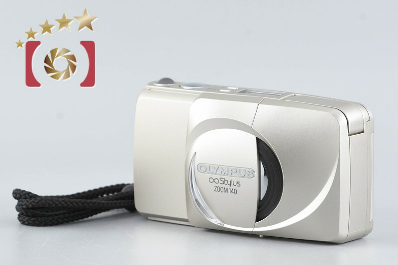 【中古】OLYMPUS オリンパス ∞ STYLUS ZOOM 140 三鞭酒ゴールド コンパクトフィルムカメラ