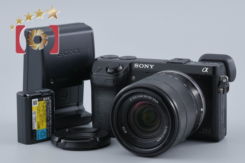 【中古】SONY ソニー α NEX-7 望遠レンズ一揃いの道具 黒いこと 多言語相応う