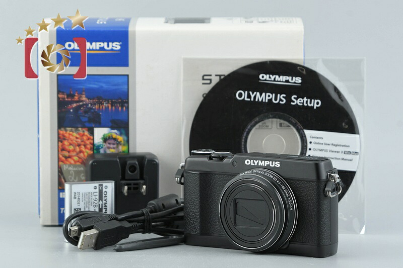 【中古】OLYMPUS オリンパス STYLUS SH-1 黒いこと コンパクトデジタルカメラ 元箱付き添い人
