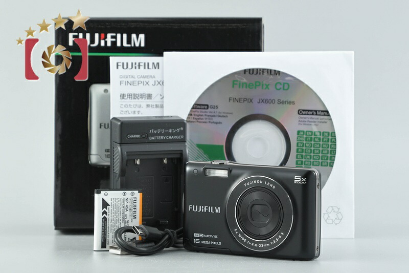 【中古】FUJIFILM 富士フイルム FINEPIX JX660 黒いこと コンパクトデジタルカメラ 元箱付き添い人