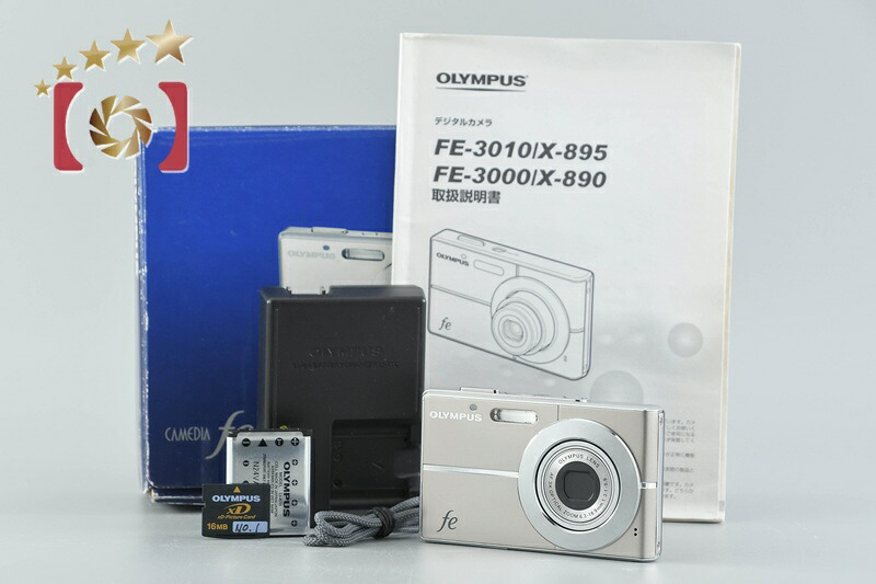 【中古】OLYMPUS オリンパス CAMEDIA FE-3010 コンパクトデジタルカメラ 元箱付き添い人