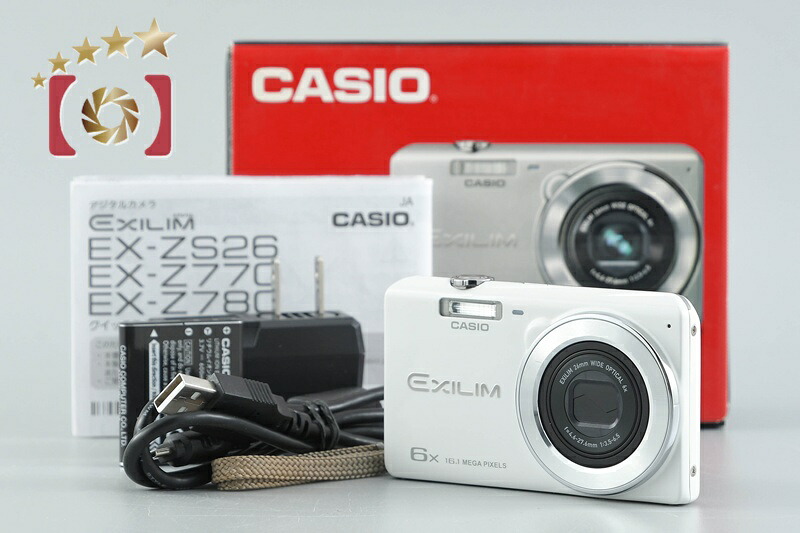 【中古】Casio カシオ EXILIM EX-Z780 白いこと コンパクトデジタルカメラ 元箱付き添い人