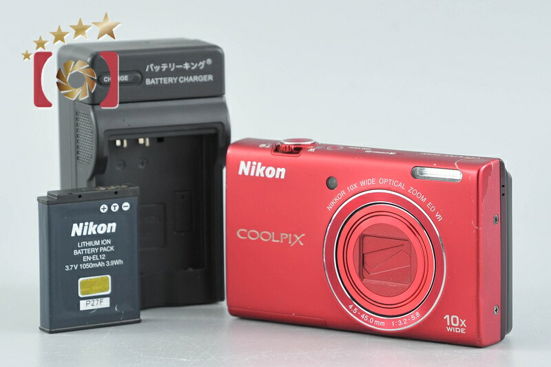 【中古】Nikon ニコン COOLPIX S6200 ブリリアントレッド コンパクトデジタルカメラ｜ファイブスターカメラ 29,800円
