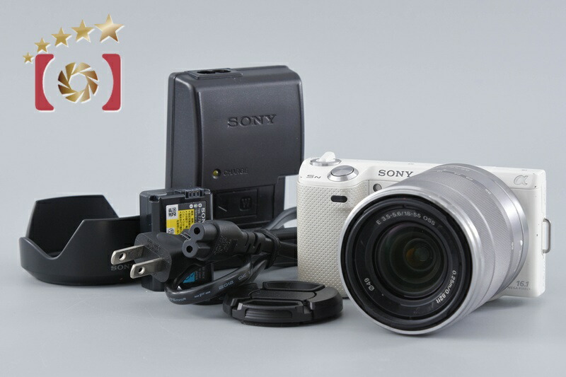 【中古】SONY ソニー α NEX-5N 望遠レンズ一揃いの道具 白いこと