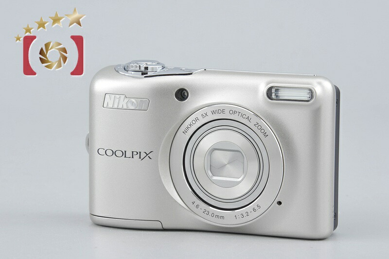 【中古】Nikon ニコン COOLPIX L30 しろがね色 コンパクトデジタルカメラ