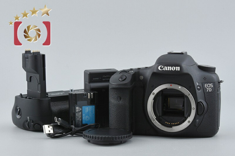 【中古】Canon キヤノン EOS 7D + BG-E7 乾電池手持ち部分