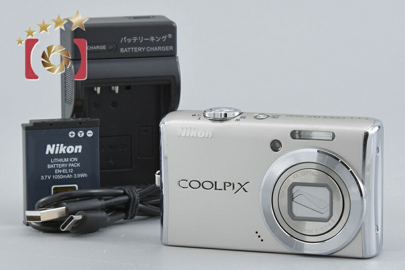 【中古】Nikon ニコン COOLPIX S620 しろがね色 コンパクトデジタルカメラ
