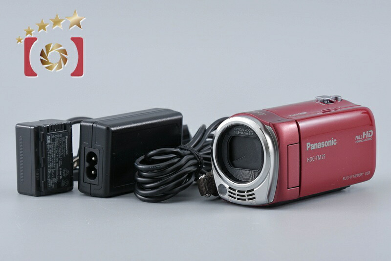 【中古】Panasonic パナソニック HDC-TM25 赤いこと テレビカメラ