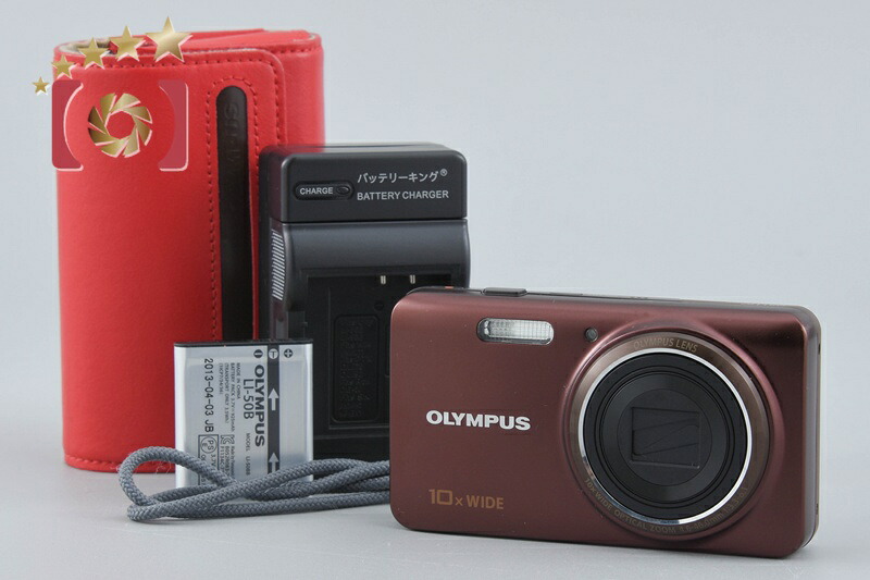 【中古】OLYMPUS オリンパス STYLUS VH-520 赤銅色 コンパクトデジタルカメラ