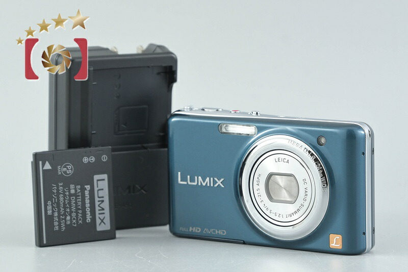 【中古】Panasonic パナソニック LUMIX DMC-FX77 スエードクロス青色 コンパクトデジタルカメラ
