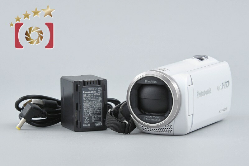 【中古】Panasonic パナソニック HC-V480M 白いこと デジタルハイビジョンビデオカメラ
