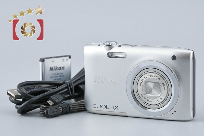 【中古】Nikon ニコン COOLPIX A100 しろがね色 コンパクトデジタルカメラ