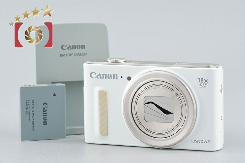 【中古】Canon キヤノン PowerShot SX610 HS 白いこと コンパクトデジタルカメラ