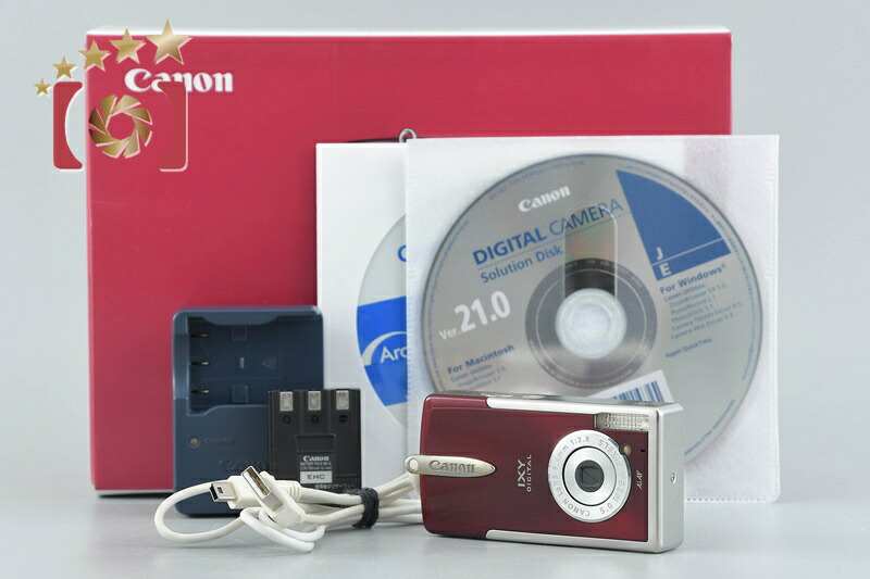 【中古】Canon キヤノン IXY Digital L2 はやりっ子ガーネット コンパクトデジタルカメラ 元箱付き添い人