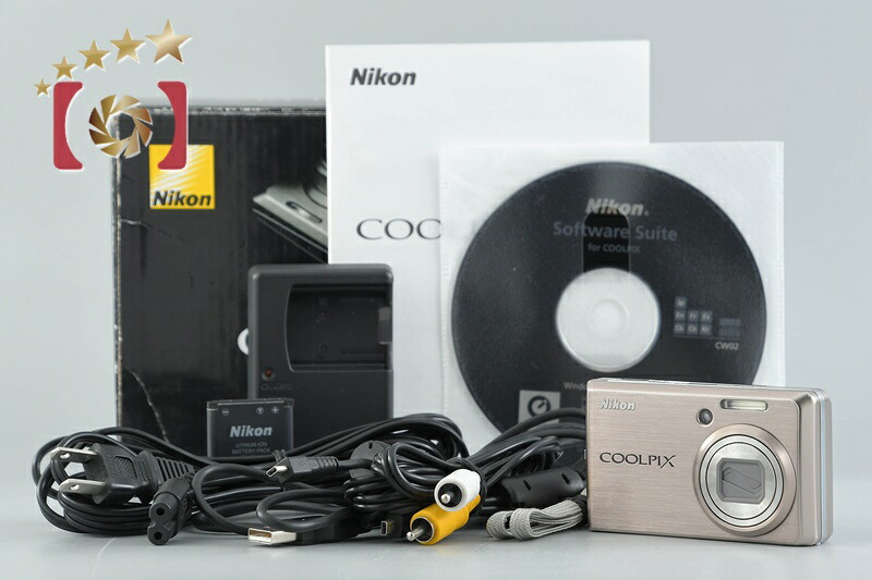 【中古】Nikon ニコン COOLPIX S600 さくら色ゴールド コンパクトデジタルカメラ 元箱付き添い人