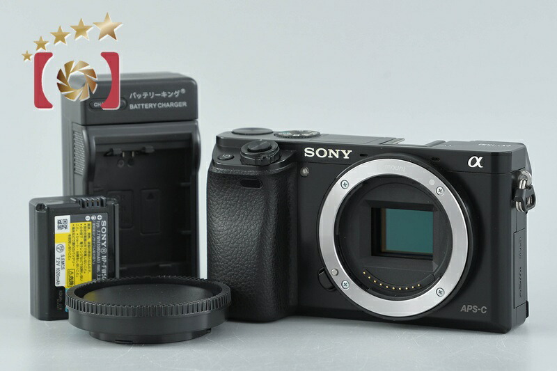 【中古】SONY ソニー α6000 ILCE-6000 黒いこと 鏡鑑受け答え一眼写真機 多言語相応う