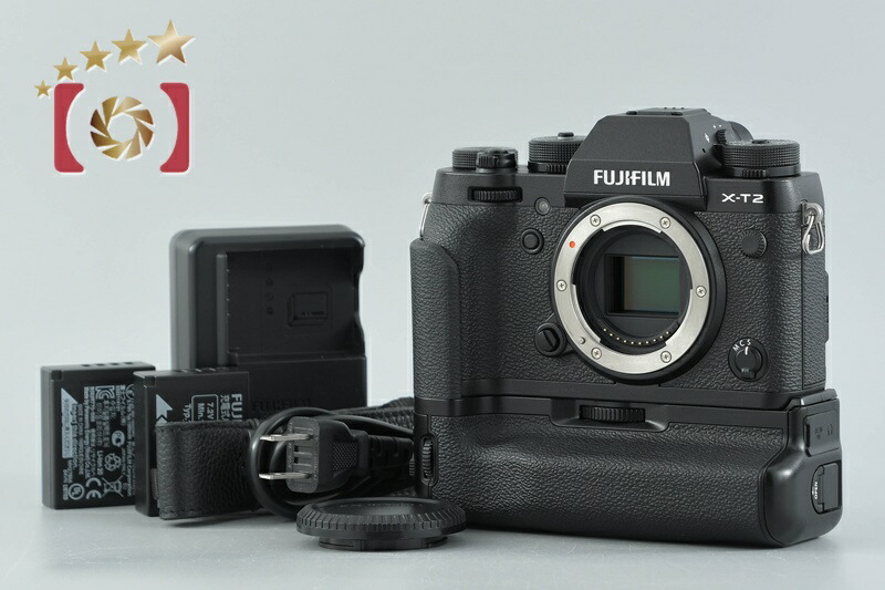 中古】FUJIFILM 富士写真フィルム X-T2 黒いこと + VPB-XT2 縦空間的