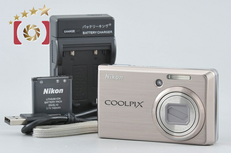 【中古】Nikon ニコン COOLPIX S600 サクラ色ゴールド コンパクトデジタルカメラ