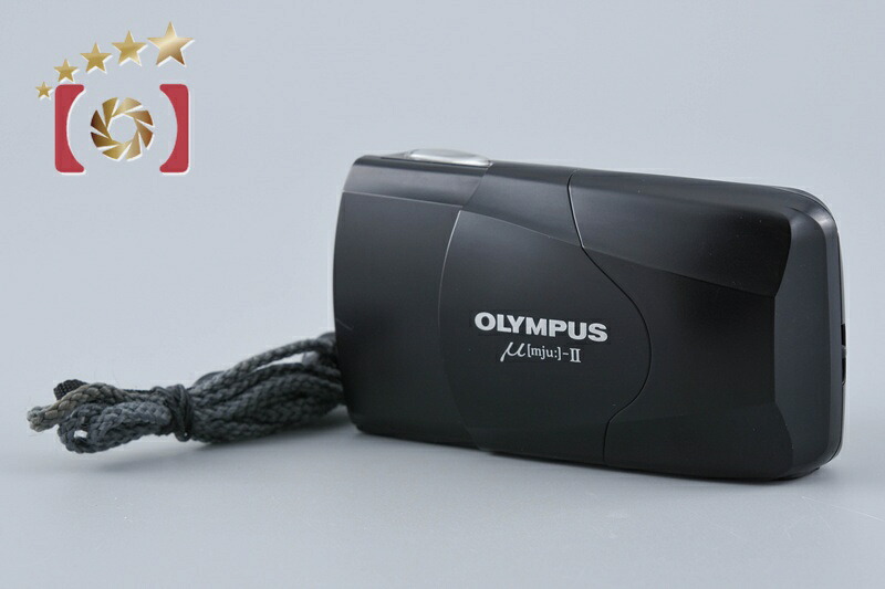 【中古】OLYMPUS オリンパス μ[mju:]-II ミューII 黒いこと コンパクトフィルムカメラ