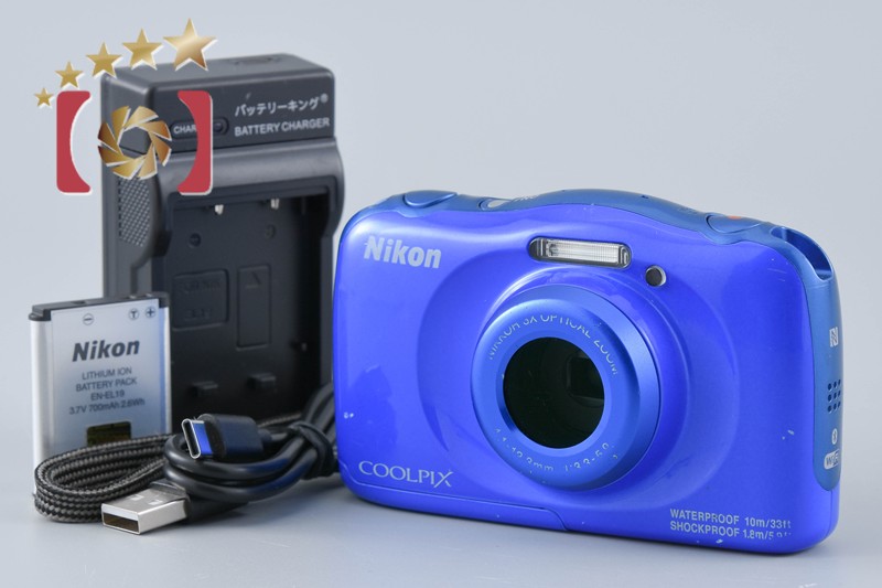 【中古】Nikon ニコン COOLPIX W100 ブルー コンパクトデジタルカメラ｜ファイブスターカメラ