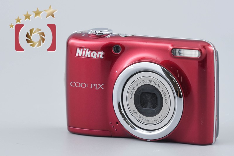 【中古】Nikon ニコン COOLPIX L23 レッド コンパクトデジタルカメラ|ファイブスターカメラ