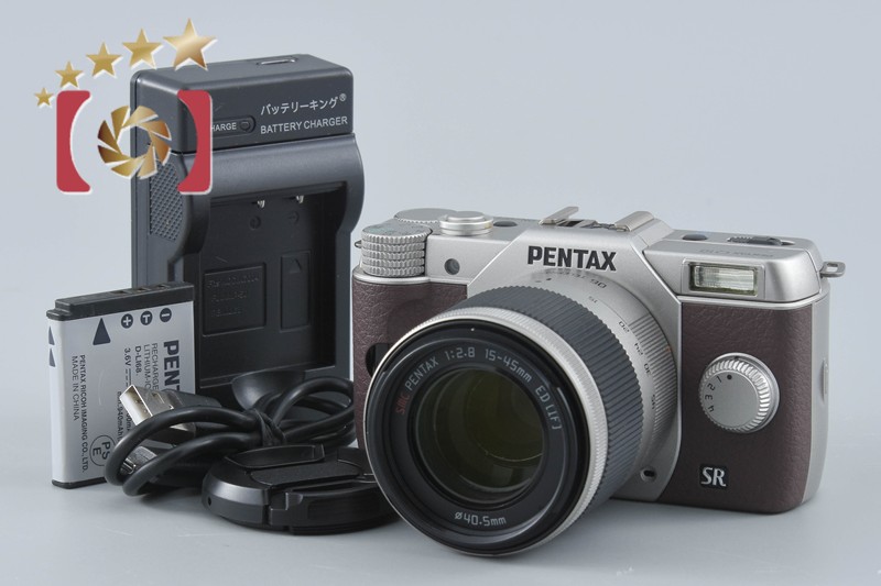 【中古】PENTAX ペンタックス Q10 シルバーブラウン + SMC 15-45mm f/2.8 ED IF 06 TELEPHOTO ZOOM シャッター回数僅少｜ファイブスターカメラ 23,944円