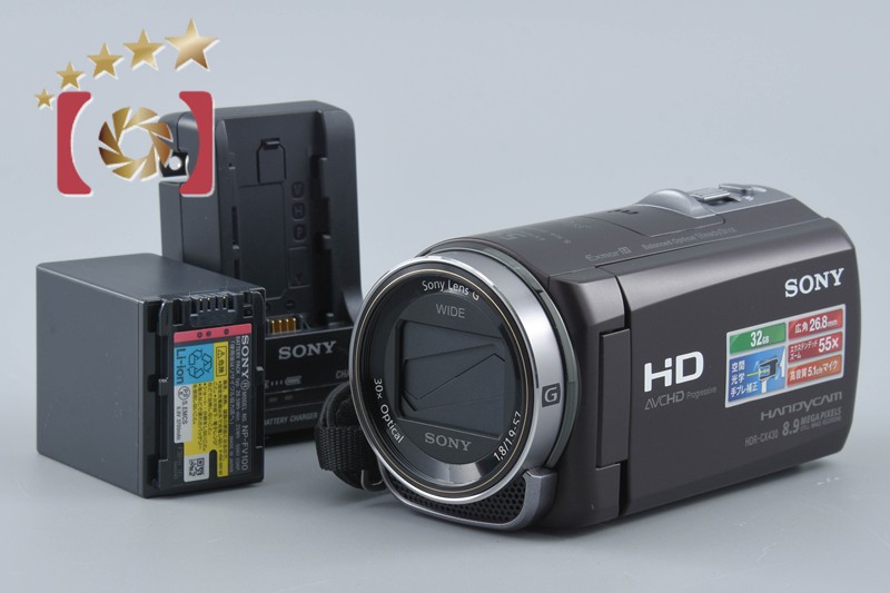 【中古】SONY ソニー HANDYCAM HDR-CX430V ブラウン デジタルビデオカメラ｜ファイブスターカメラ
