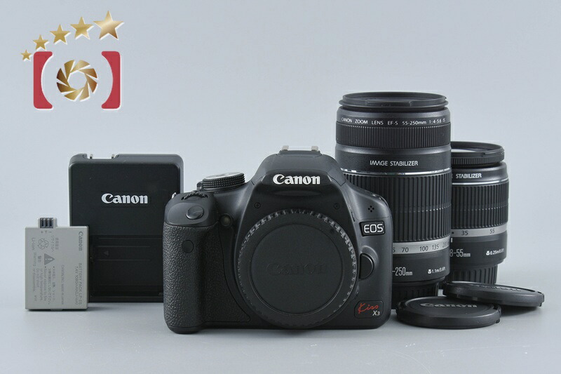 【中古】Canon キヤノン EOS Kiss X3 ダブルズームキット｜ファイブスターカメラ