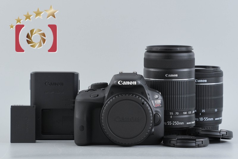 【中古】Canon キヤノン EOS Kiss X7 ダブルズームキット ブラック|ファイブスターカメラ