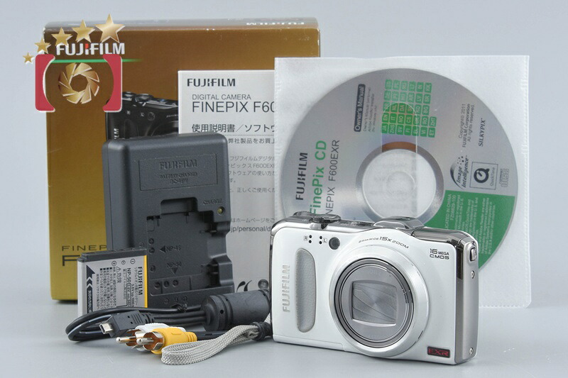 【中古】FUJIFILM 富士フイルム FINEPIX F600EXR ホワイト コンパクトデジタルカメラ 元箱付き|ファイブスターカメラ