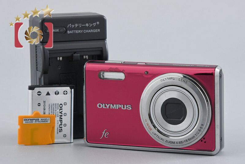 【中古】OLYMPUS オリンパス FE-4000 ピンク コンパクトデジタルカメラ｜ファイブスターカメラ