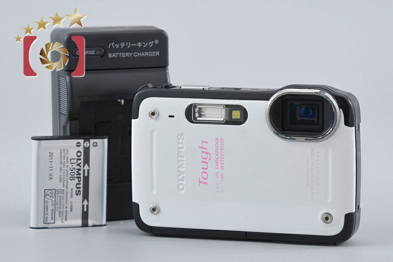【中古】OLYMPUS オリンパス TOUGH TG-620 ホワイト コンパクトデジタルカメラ|ファイブスターカメラ