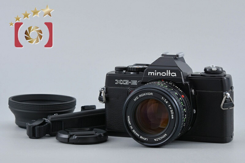 【中古】MINOLTA ミノルタ XG-E ブラック + MD ROKKOR 50mm f/1.4｜ファイブスターカメラ 15,048円
