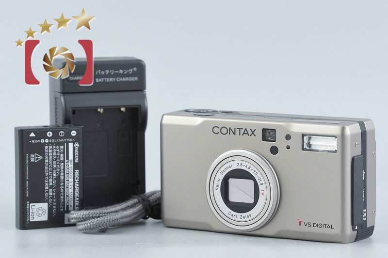 【中古】CONTAX コンタックス Tvs DIGITAL チタン コンパクトデジタルカメラ｜ファイブスターカメラ