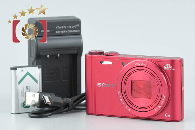 【中古】SONY ソニー Cyber-shot DSC-WX300 レッド コンパクトデジタルカメラ 多言語対応｜ファイブスターカメラ