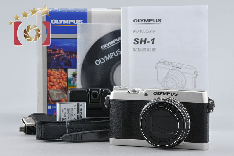 【中古】OLYMPUS オリンパス STYLUS SH-1 シルバー コンパクトデジタルカメラ 元箱付き｜ファイブスターカメラ
