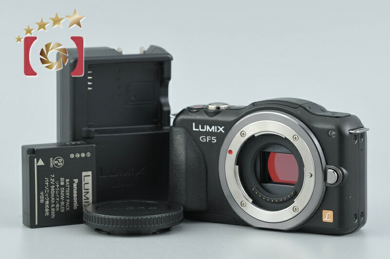 【中古】Panasonic パナソニック LUMIX DMC-GF5 エスプリブラック ミラーレス一眼カメラ|ファイブスターカメラ