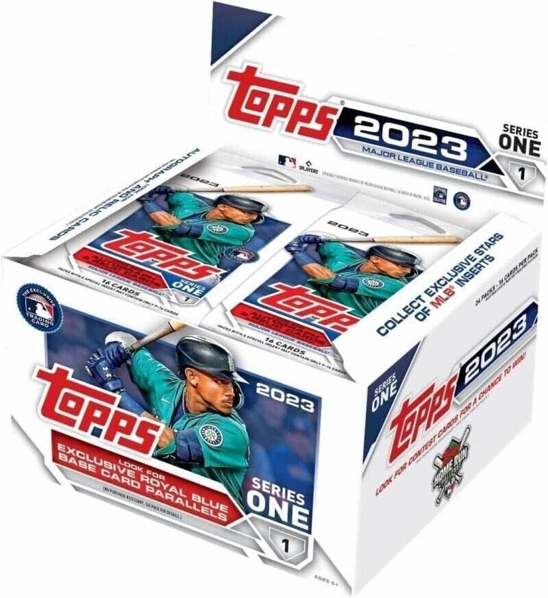 トップス 2023 シリーズ1 ベースボール メジャーリーグ カード 大谷翔平 MLB Topps Series 1 Baseball Retail Box 16枚入り 24パック BOX 輸入品画像