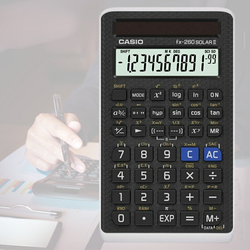 CASIO電卓 楽天市場】CASIO 電卓 カシオ 関数電卓 fx-260 SOLAR II fx260