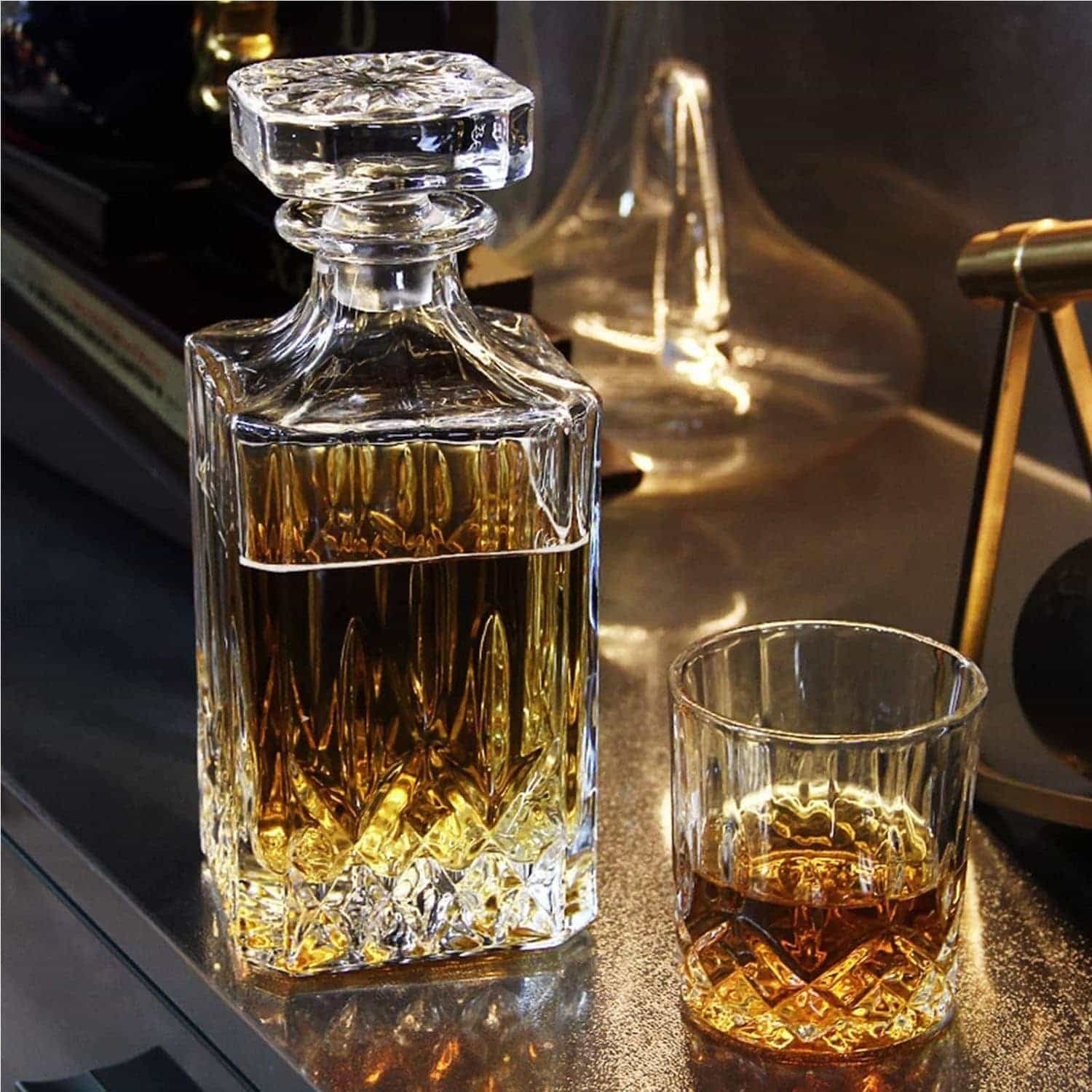 楽天市場】5点セット デカンタセット ウイスキーデキャンタ ノン鉛