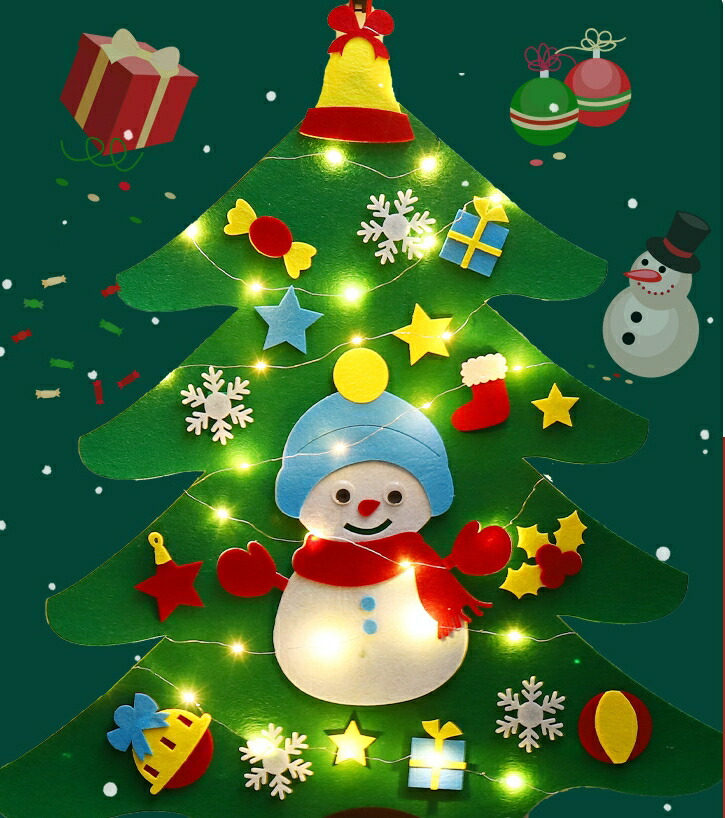 楽天市場】フェルトクリスマスツリー クリスマス飾り デコレーション