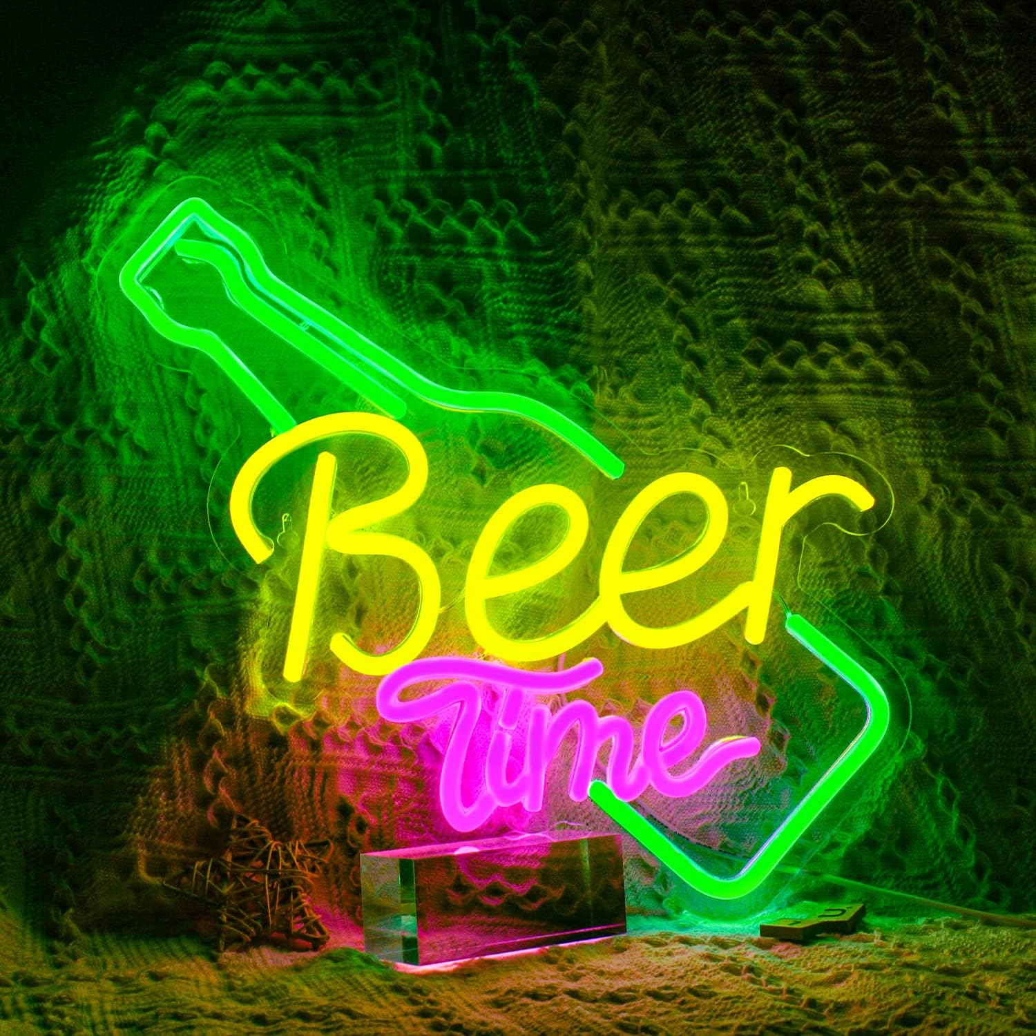 楽天市場】ネオンサイン 「Beer time」壁掛け USB給電 NEON SIGN