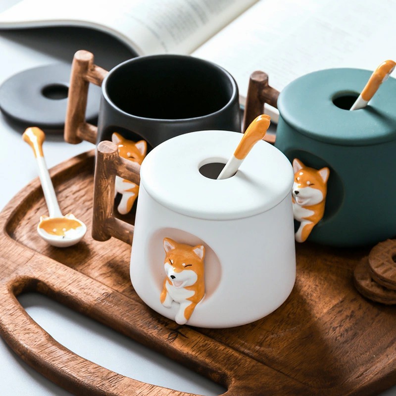 【PT10倍+10%OFFクーポン】コーヒーカップ プレゼント おしゃれ 食器 耐熱 耐冷 磁器 食洗機対応 カップ 陶器カップ 耐寒食器 大容量 軽量 かわいい ファッション アニメーショングッズ 食料品 子供 男性と女性一般 ギフト 420ml オフィス 家庭 コーヒー お洒落 大 父の日画像