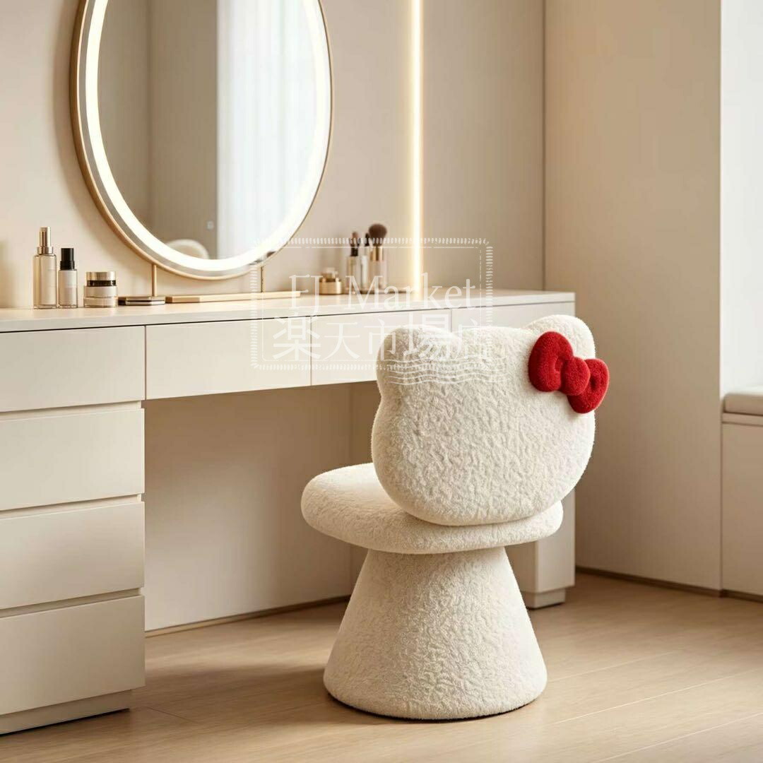 Hello Kitty ボア原料品 女性議長 腰掛け