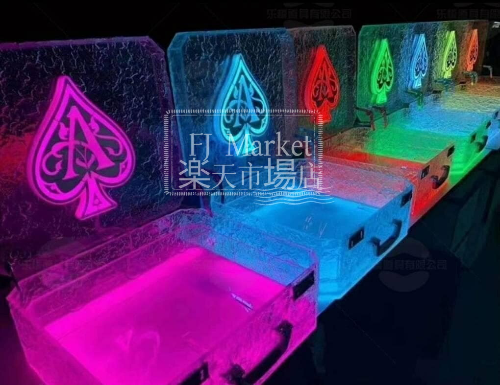 アルマンドソース 見せびらかす LED アタッシュ 容れもの ともし火 三鞭酒