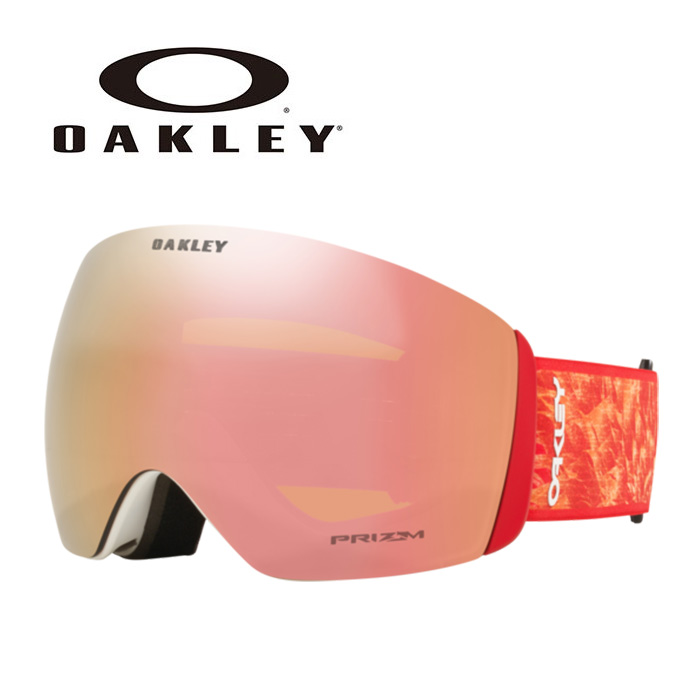 OAKLEY ゴーグル FLIGHT スキー DECK RED BLAZE L モデル 22-23 PRIZM